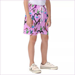 Butterfly Love Kids Beach Shorts - kid's shorts at TFC&H Co.