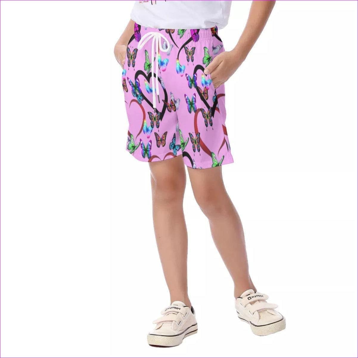 Butterfly Love Kids Beach Shorts - kid's shorts at TFC&H Co.