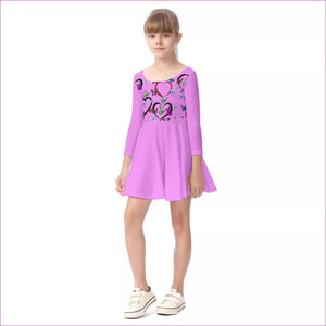 - Butterfly Love Kids Girls Long Sleeve Dress - kids dress at TFC&H Co.
