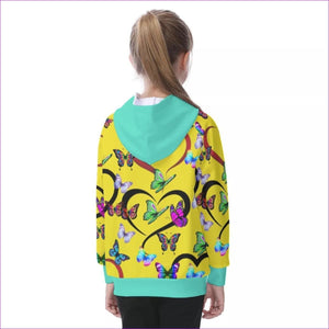 - Butterfly Love Kids Raglan Pullover Hoodie - kids hoodie at TFC&H Co.