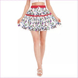 multi-colored - Butterfly Love Womens Ruffled Mini Skirt - womens skirt at TFC&H Co.
