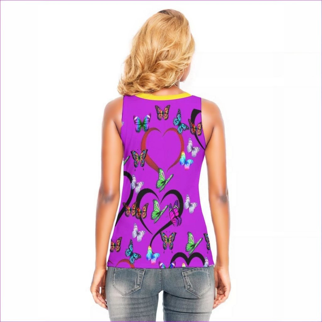 - Butterfly Love Womens Skinny Sport Tank Top - womens tank top at TFC&H Co.