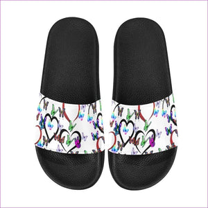 - ButterFly Love Womens slides - womens slides at TFC&H Co.