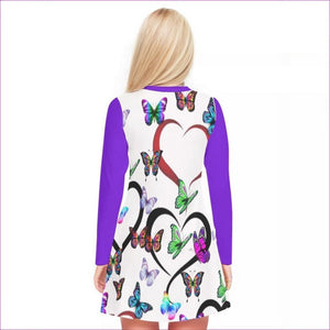 Butterfly Love Womens V-neck Long Sleeve Dress - women's dress at TFC&H Co.