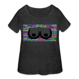 DEEP HEATHER - Buxom Women’s Curvy T-Shirt - Ships from The US - Women’s Curvy T-Shirt | LAT 3804 at TFC&H Co.