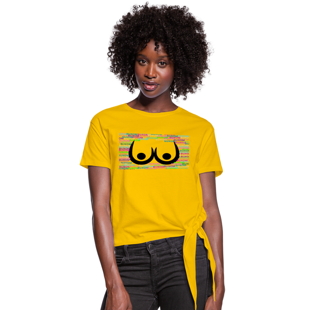 - Buxom Women's Knotted T-Shirt - Ships from The US - Womens Knotted T-Shirt | Spreadshirt 1404 at TFC&H Co.
