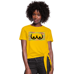 - Buxom Women's Knotted T-Shirt - Ships from The US - Womens Knotted T-Shirt | Spreadshirt 1404 at TFC&H Co.