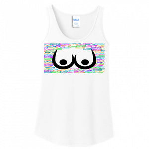 WOMENS TANK TOP WHITE - Buxom Women's Tank Top - Ships from The US - womens tank top at TFC&H Co.