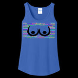 WOMENS TANK TOP ROYAL-BLUE - Buxom Women's Tank Top - Ships from The US - womens tank top at TFC&H Co.