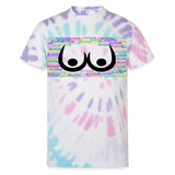 PASTEL SPIRAL - Buxom women's Tie Dye T-Shirt - Ships from The US - Womens Tie Dye T-Shirt | Dyenomite 200CY at TFC&H Co.
