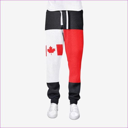 as shown Canadian Flag Men's Joggers - men's sweatpants at TFC&H Co.