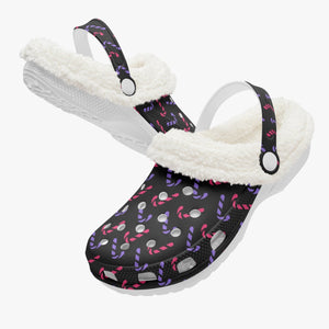 - Candy Cane Fur Lined Christmas Clogs - womens clogs at TFC&H Co.