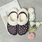 White - Candy Cane Fur Lined Christmas Clogs - womens clogs at TFC&H Co.