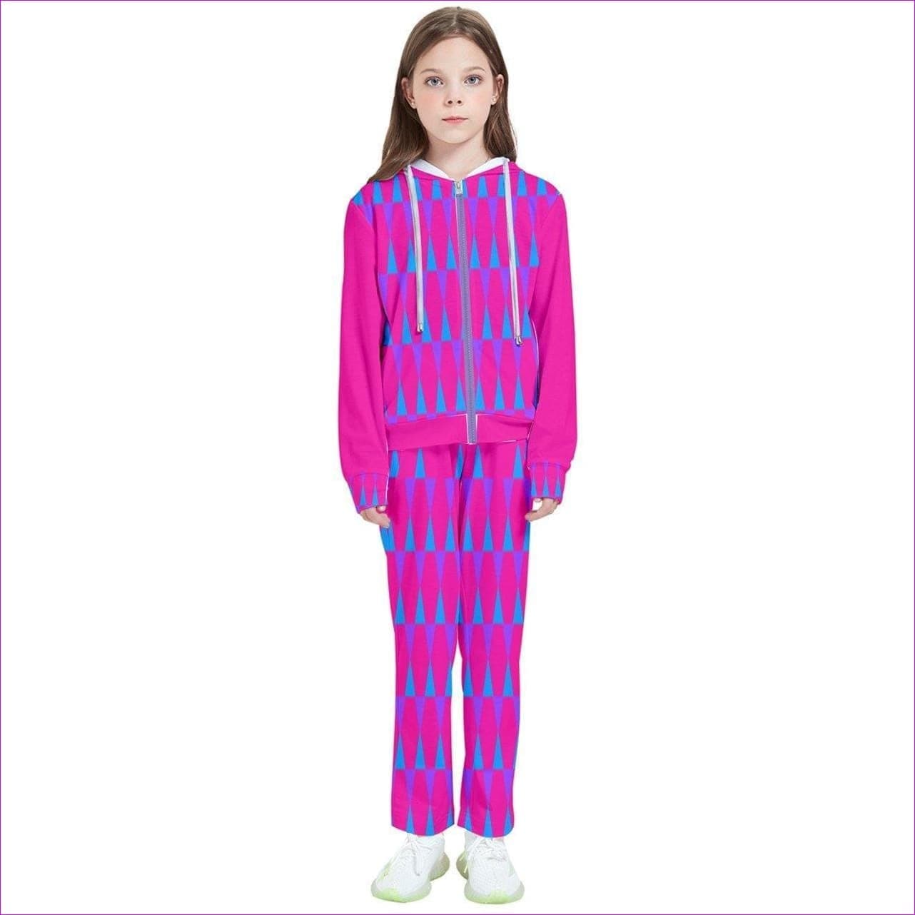 Candy Checkered Kids Kids Tracksuit - kid's jogging set at TFC&H Co.