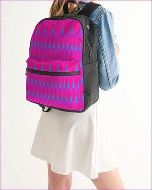 Candy Checkered Small Canvas Backpack - backpack at TFC&H Co.