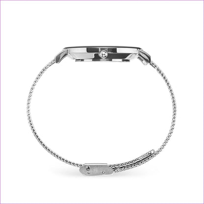 Silver Steel Band Candy Checkered Water Resistant Watch - watch at TFC&H Co.