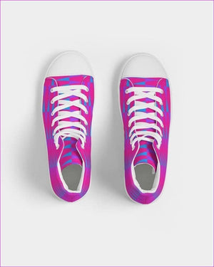 Candy Checkered Womens Hightop Canvas Shoe - women's shoes at TFC&H Co.