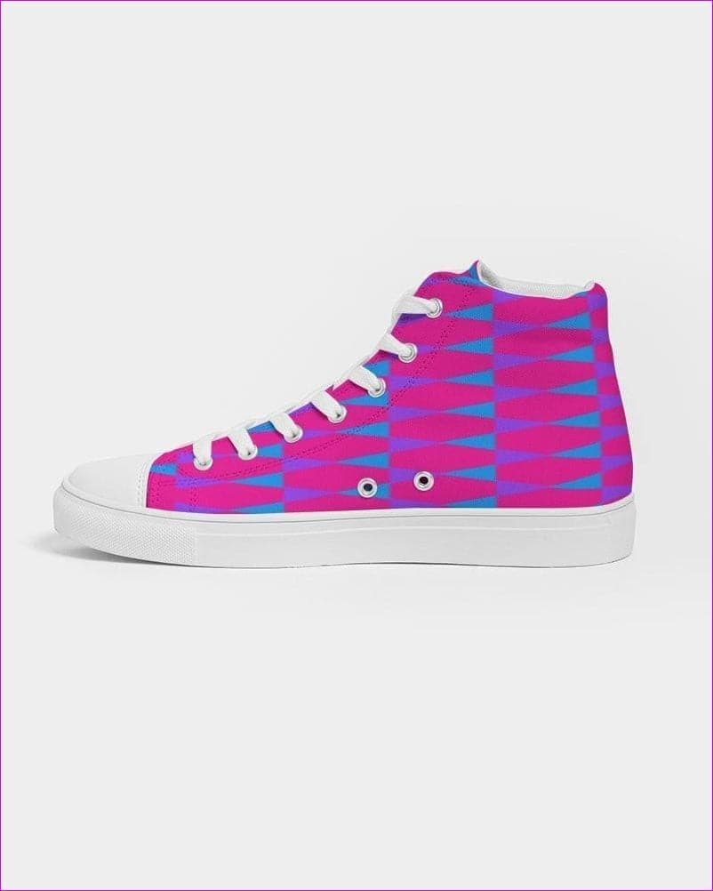 Candy Checkered Womens Hightop Canvas Shoe - women's shoes at TFC&H Co.