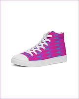 pink Candy Checkered Womens Hightop Canvas Shoe - women's shoes at TFC&H Co.