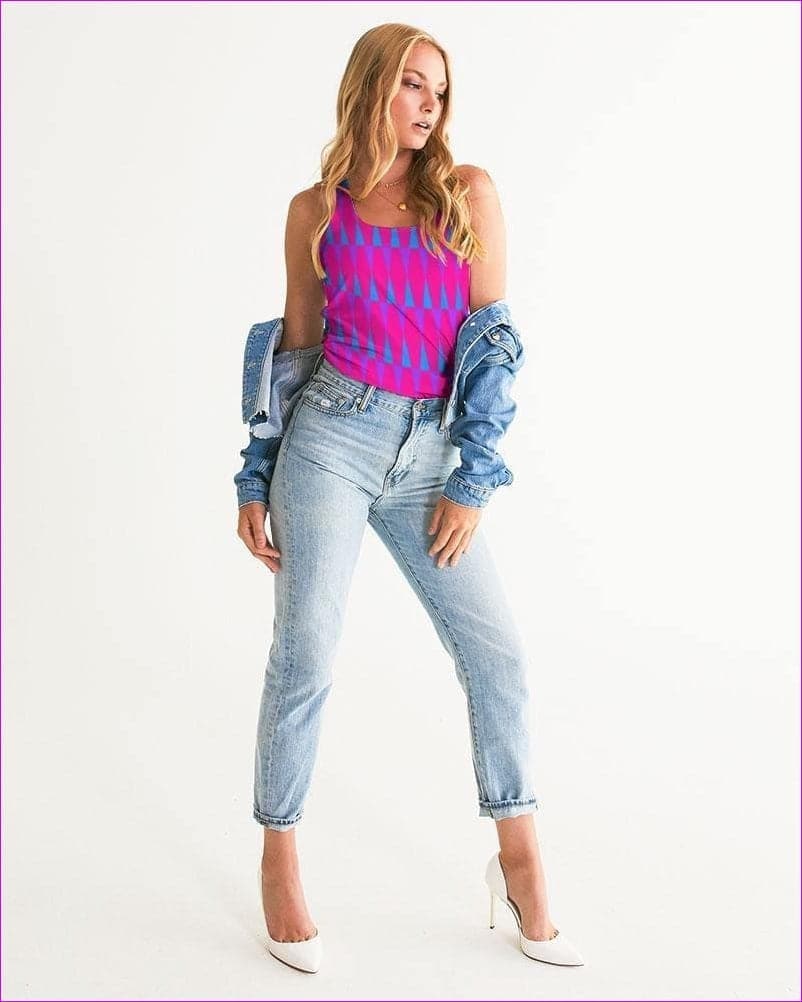 Candy Checkered Womens Tank - women's tank top at TFC&H Co.