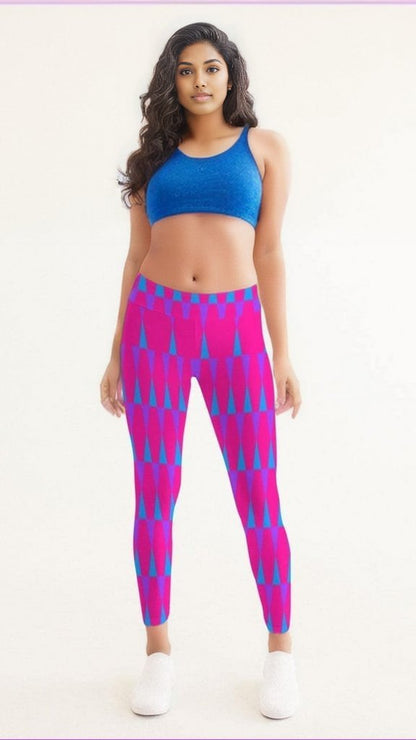 Candy Checkered Womens Yoga Pants - women's leggings at TFC&H Co.