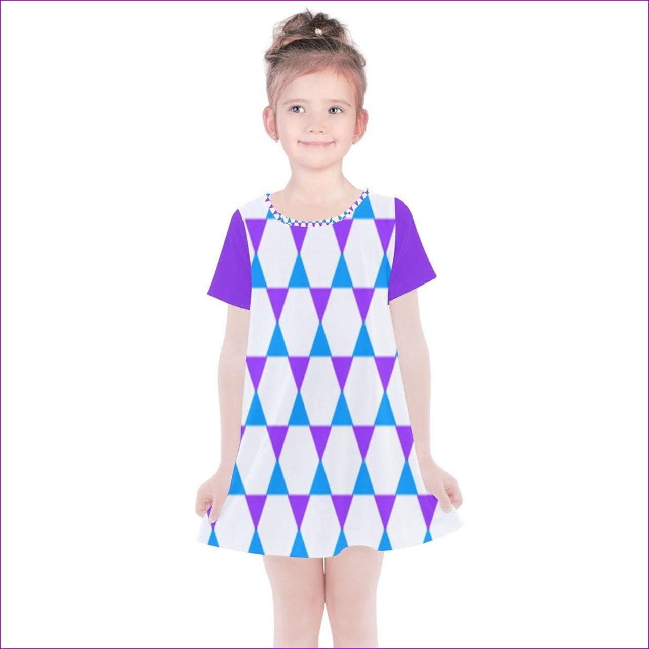 Candy Scaled Kids Simple Cotton Dress - kids dress at TFC&H Co.