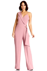 MAUVE Cape Detailed Fashion Jumpsuit - Ships from The US - women's jumpsuit at TFC&H Co.