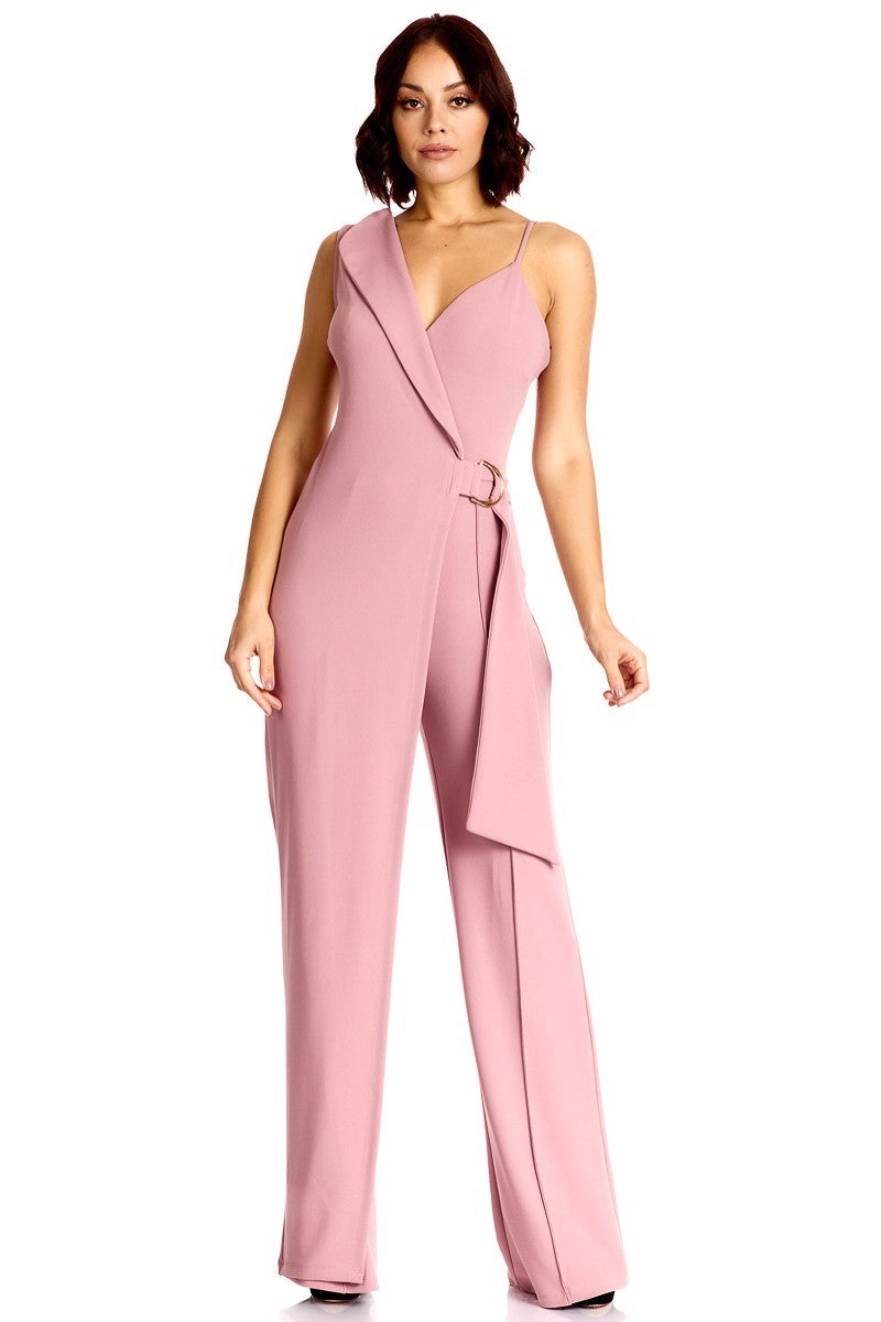 MAUVE Cape Detailed Fashion Jumpsuit - Ships from The US - women's jumpsuit at TFC&H Co.