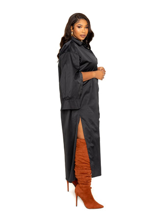 - Cape Sleeve Shirt Dress Voluptuous (+) Plus Size- 2 colors - Ships from The US - womens dress at TFC&H Co.