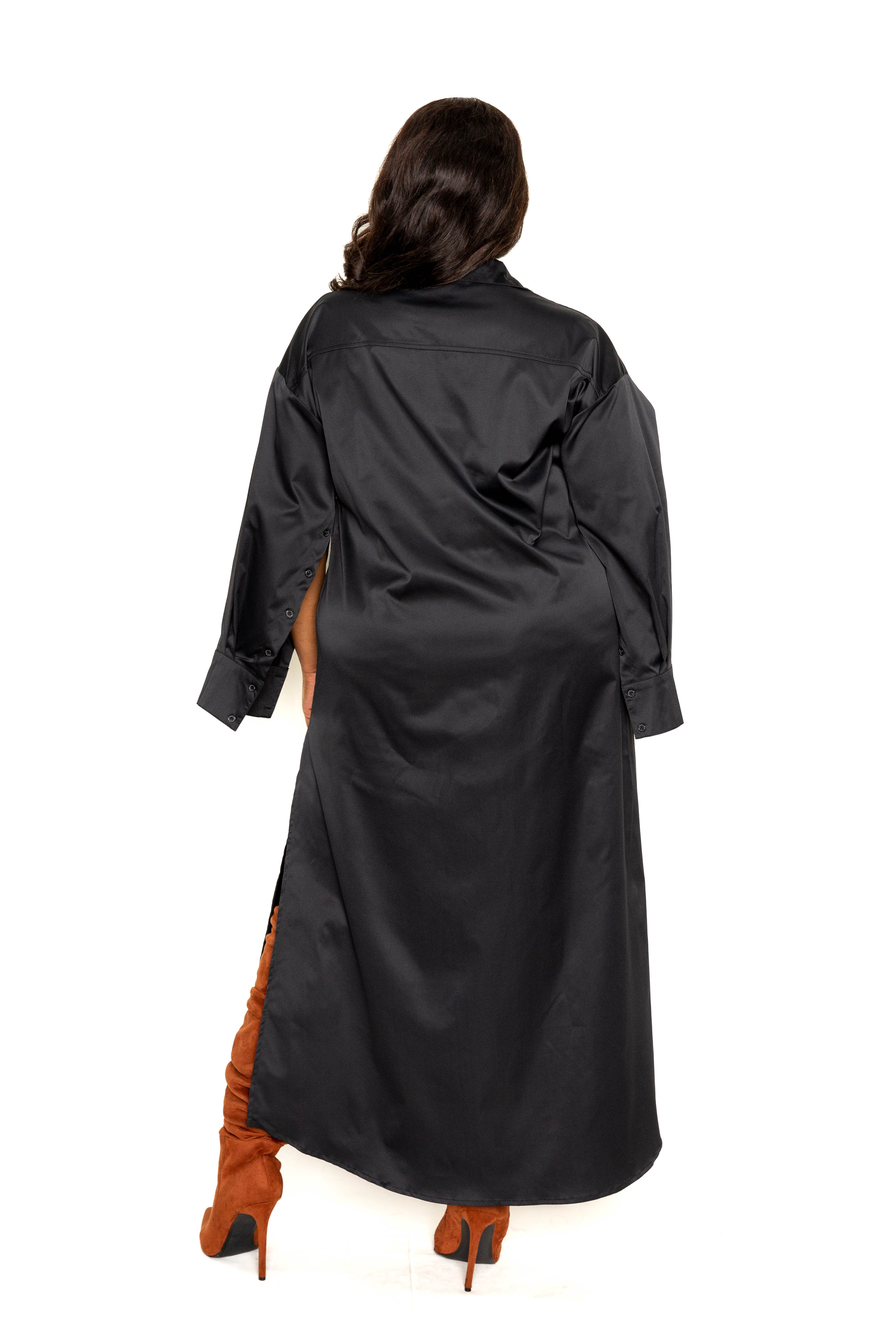 - Cape Sleeve Shirt Dress Voluptuous (+) Plus Size- 2 colors - Ships from The US - womens dress at TFC&H Co.