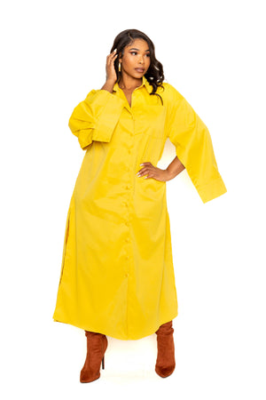 - Cape Sleeve Shirt Dress Voluptuous (+) Plus Size- 2 colors - Ships from The US - womens dress at TFC&H Co.