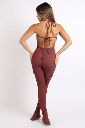 - Cargo Halter Jumpsuit - Ships from The US - womens jumpsuit at TFC&H Co.