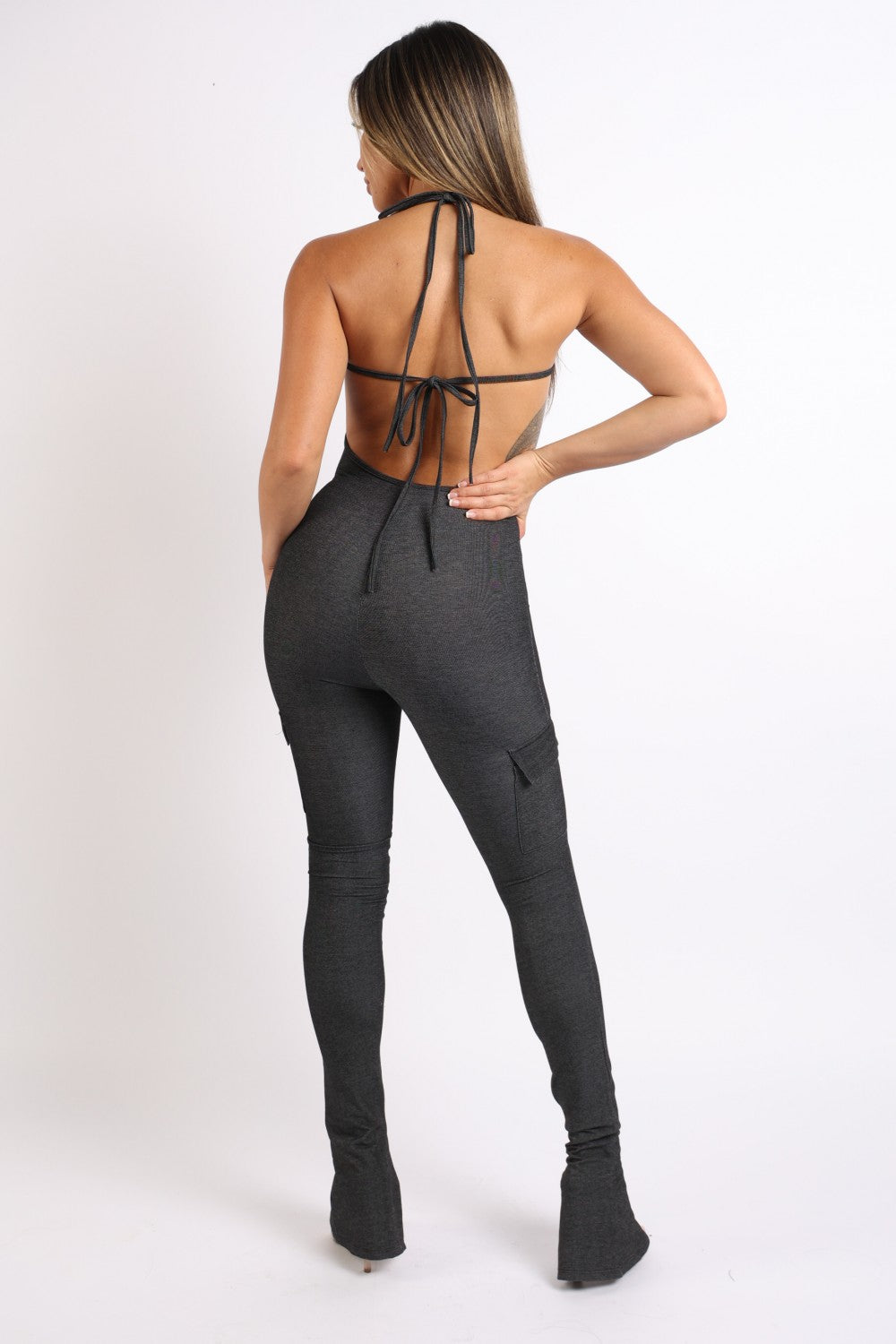 - Cargo Halter Jumpsuit - Ships from The US - womens jumpsuit at TFC&H Co.