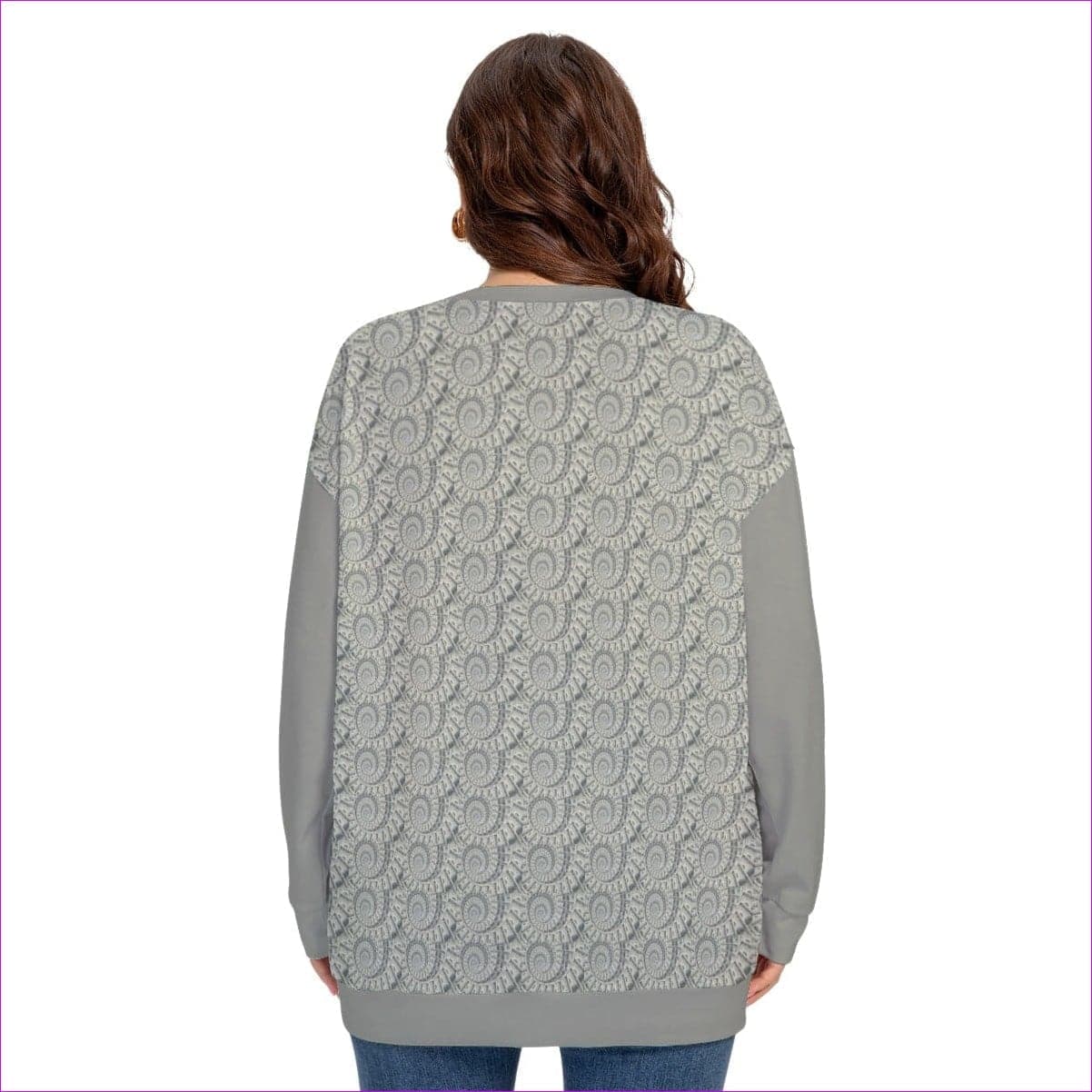 - Cash Women’s O-neck Drop-shoulder Sweatshirt Voluptuous (+) Plus Size - womens sweatshirt at TFC&H Co.