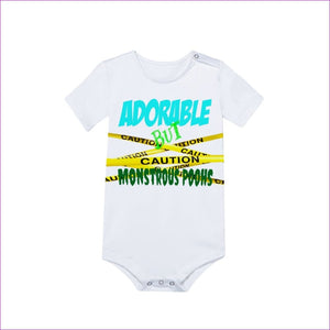Caution Baby's Short Sleeve Romper - infant onesie at TFC&H Co.