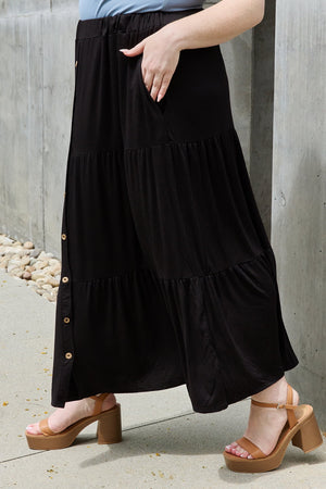 Heimish So Easy Full Size Solid Maxi Skirt - Ships from The USA - women's skirt at TFC&H Co.