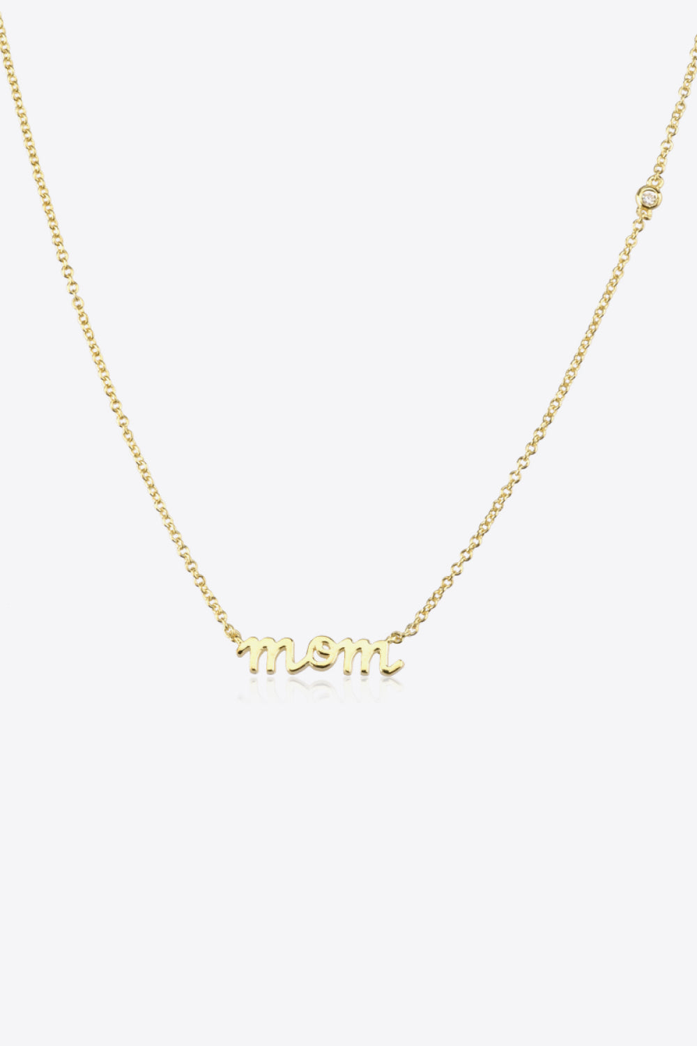 GOLD ONE SIZE MOM 925 Sterling Silver Necklace - 2 colors - necklace at TFC&H Co.