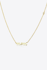 GOLD ONE SIZE - MOM 925 Sterling Silver Necklace - 2 colors - necklace at TFC&H Co.
