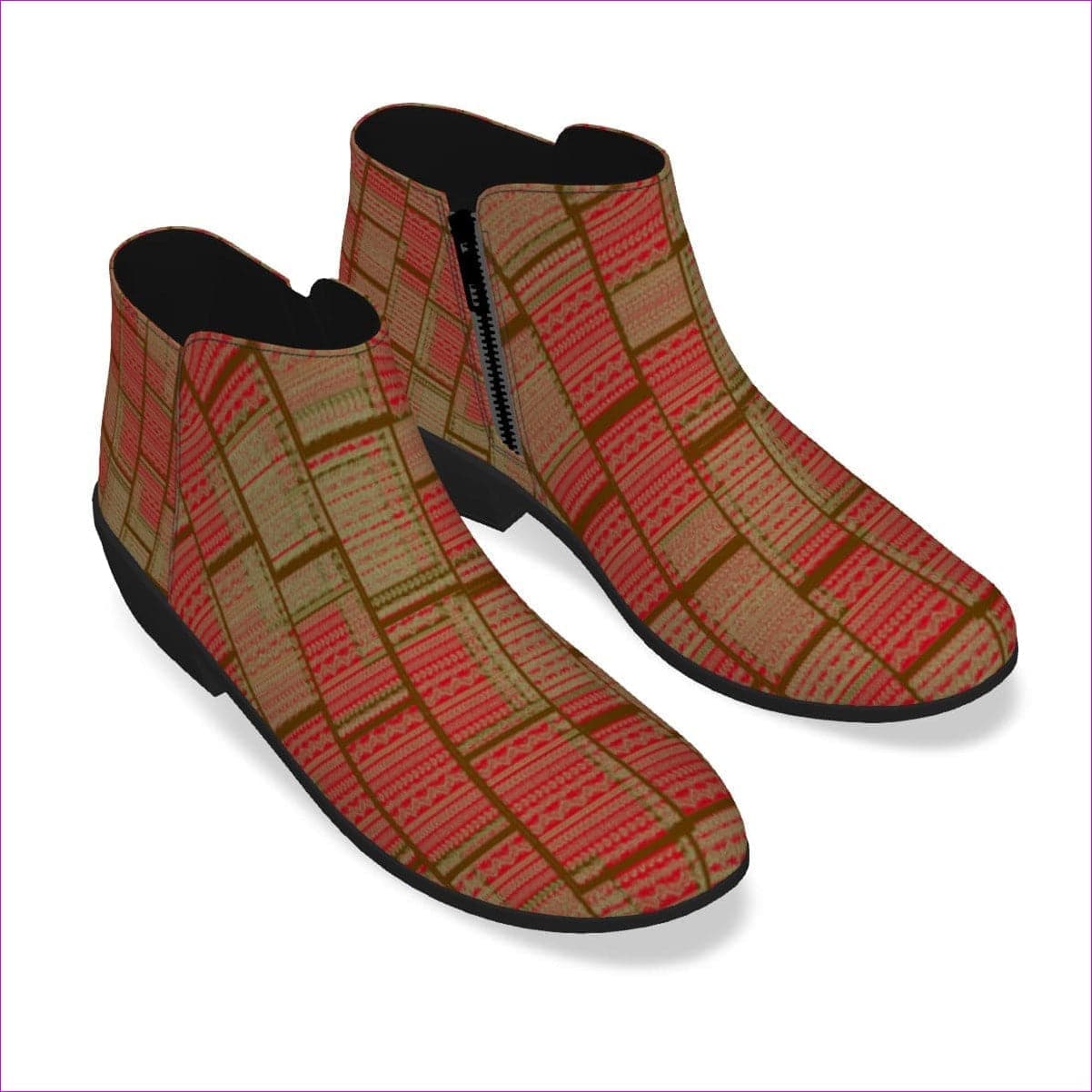Red Chained 2 Womens Fashion Boots - women's ankle boots at TFC&H Co.