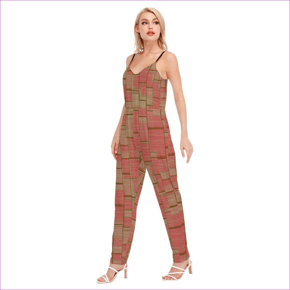 Chained 2 Womens V-neck Cami Jumpsuit - women's jumpsuit at TFC&H Co.