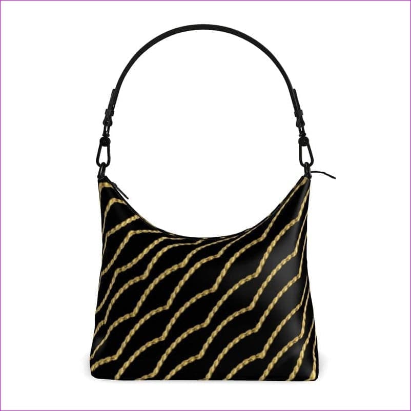 - Chained Authentic Leather Square Hobo Bag - handbag at TFC&H Co.