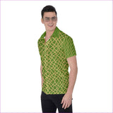 Green Chained Men's Button - Green - men's button-up shirt at TFC&H Co.
