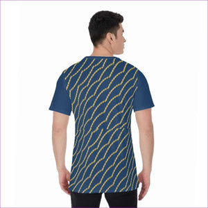 - Chained Men's O-Neck T-Shirt - Blue - Mens T-Shirts at TFC&H Co.
