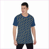 blue - Chained Men's O-Neck T-Shirt - Blue - Mens T-Shirts at TFC&H Co.