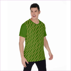 - Chained Men's O-Neck T-Shirt - Green - Mens T-Shirts at TFC&H Co.