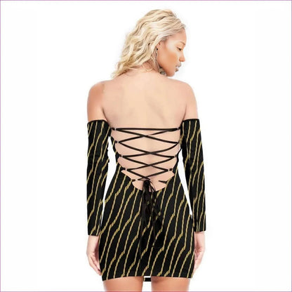 Chained Womens Back Lace-up Dress - women's dress at TFC&H Co.