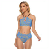 blue - Chained Womens Cami Swimsuit - Blue - womens swimwear at TFC&H Co.