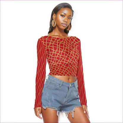 Chained Womens Peek-a-Boo Top - women's top at TFC&H Co.