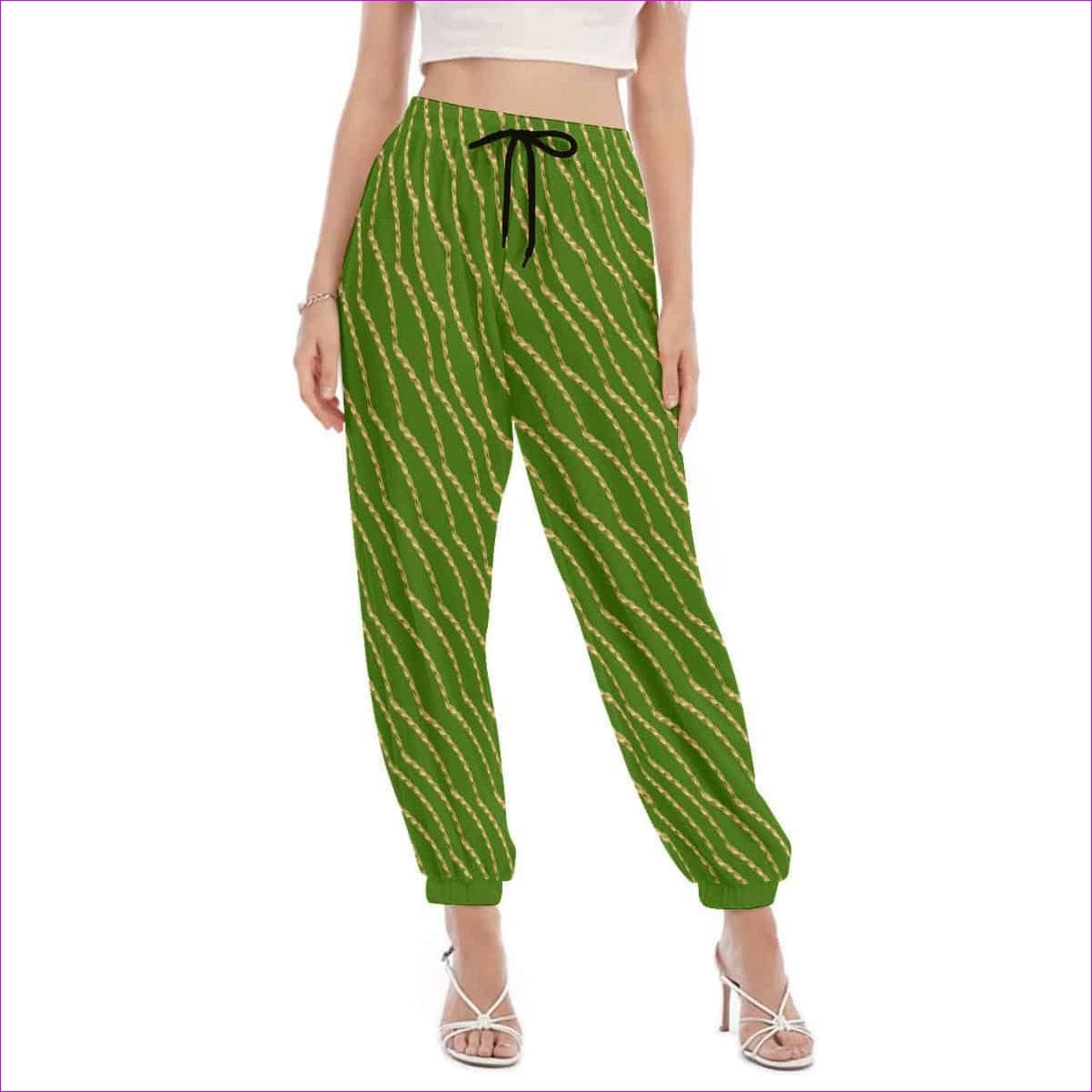 green - Chained Womens Slim Bloomers - womens pants at TFC&H Co.