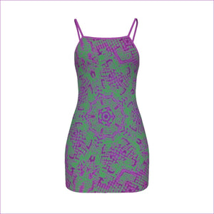 Green Chameleon Snake Womens Cami Dress Voluptuous (Plus Size) - women's dress at TFC&H Co.